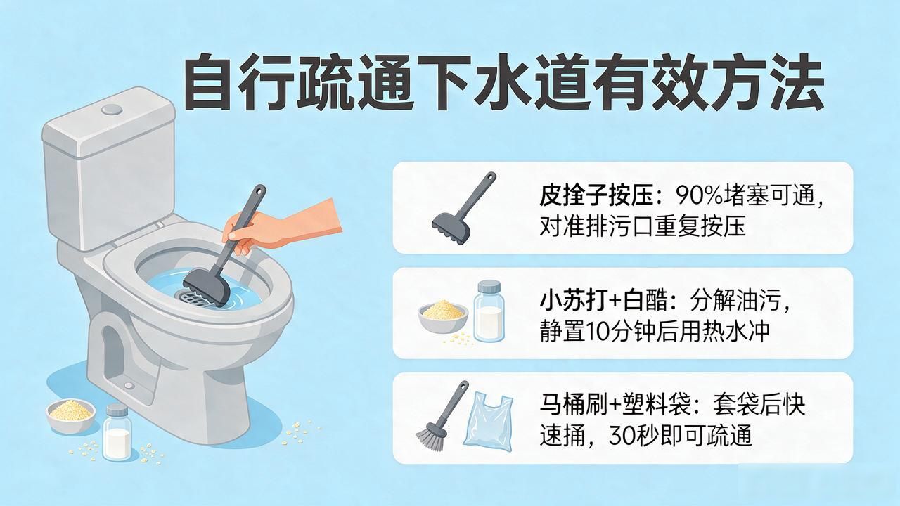 儿子帮老妈疏通堵塞的下水管道，竟发现这些问题