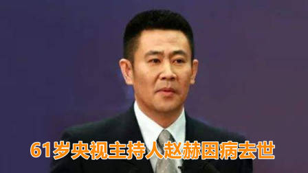 央视主持人赵赫去世，终年61岁，好友透露死因